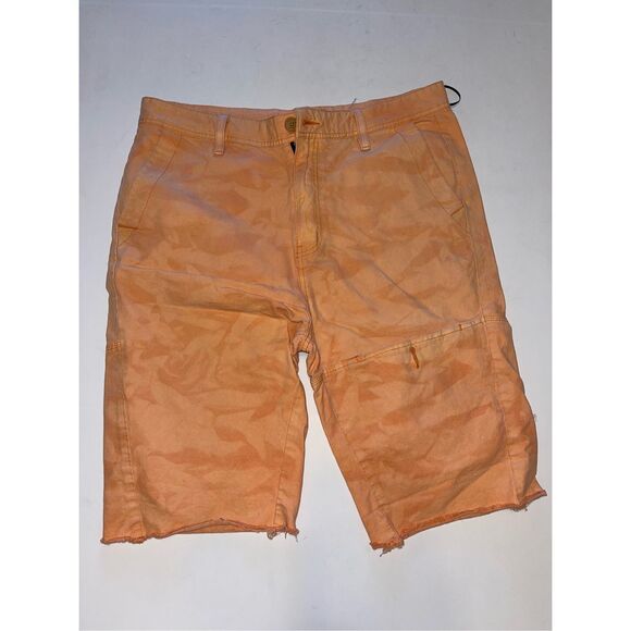 Akoo Men's Shorts Size 34  Orange Cotton  A25 - Picture 1 of 8